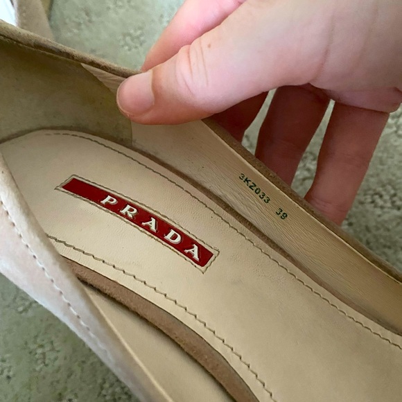 Prada Suede Peep Toe Wedges - Picture 8 of 9